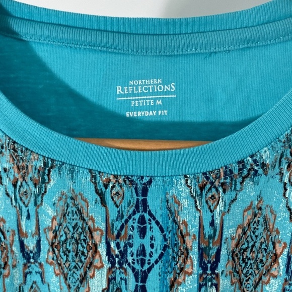 Northern Reflections Long sleeve Top Size M Petites - Picture 4 of 7